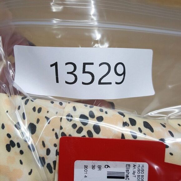 HUGO BOSS Shirt Mens 15.5 39 Tan Spotted Button Up Extra Slim Fit ELISHA $138 - Picture 9 of 9